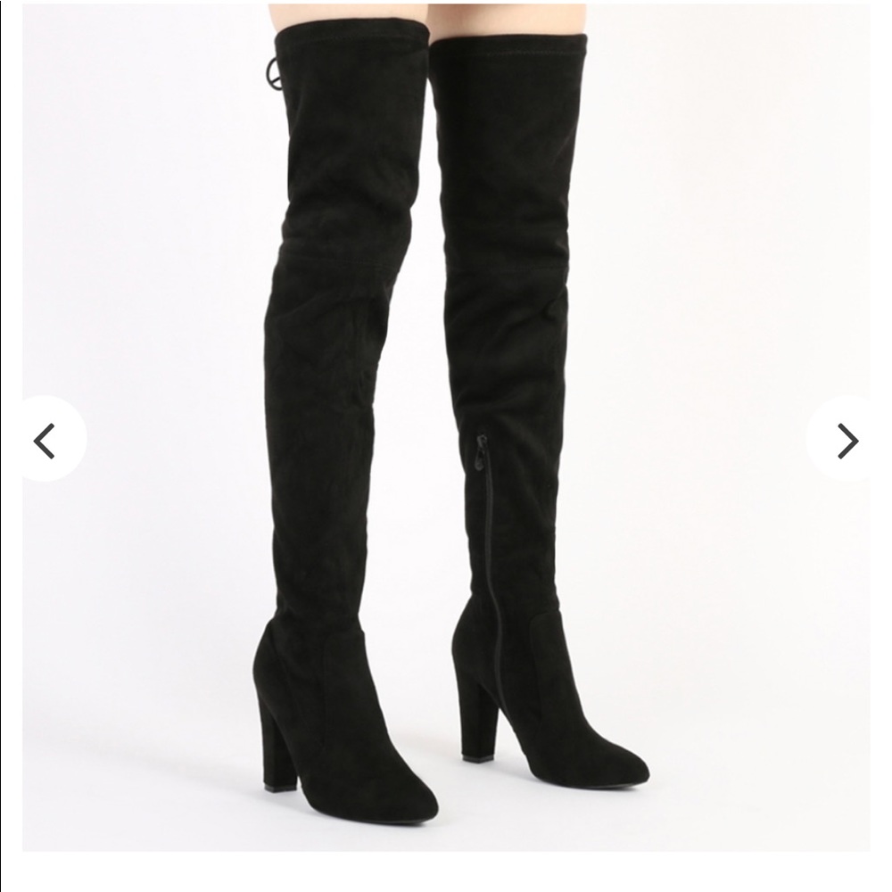 Janine Thigh High Suede Boots